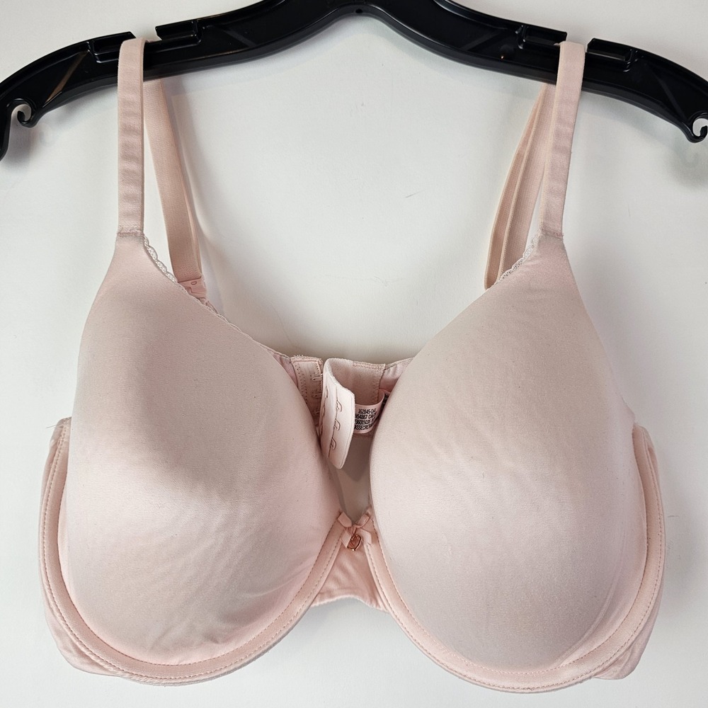 Victoria's Secret Body By Victoria Bra Size 36DD Pink Lined Perfect Coverage